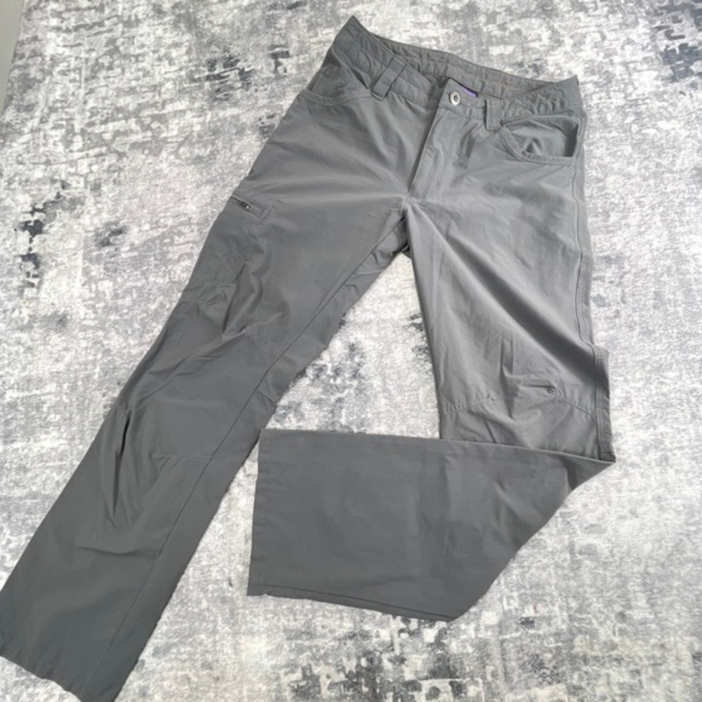 Patagonia Mens 28 Quandry‎ Pants Solid Grey Hiking Technical UPF 40+ Trekking
